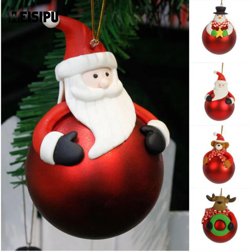 WEISIPU 1Pcs 7cm Christmas Tree Hanging Bear Santa Claus Snowman Ball Christmas Xmas Decor Party Decoration Random Style
WEISIPU 1Pcs 7cm Christmas Tree Hanging Bear Santa Claus Snowman Ball Christmas Xmas Decor Party Decoration Random Style