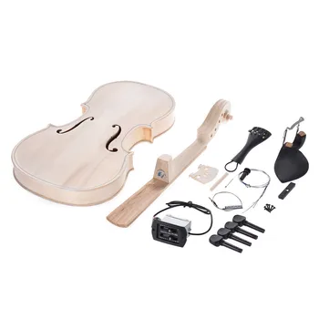 DIY 4/4 Full Size Natural Solid Wood Acoustic Violin Fiddle Kit with EQ Spruce Top Maple Back Neck Fingerboard Aluminum
DIY 4/4 Full Size Natural Solid Wood Acoustic Violin Fiddle Kit with EQ Spruce Top Maple Back Neck Fingerboard Aluminum
