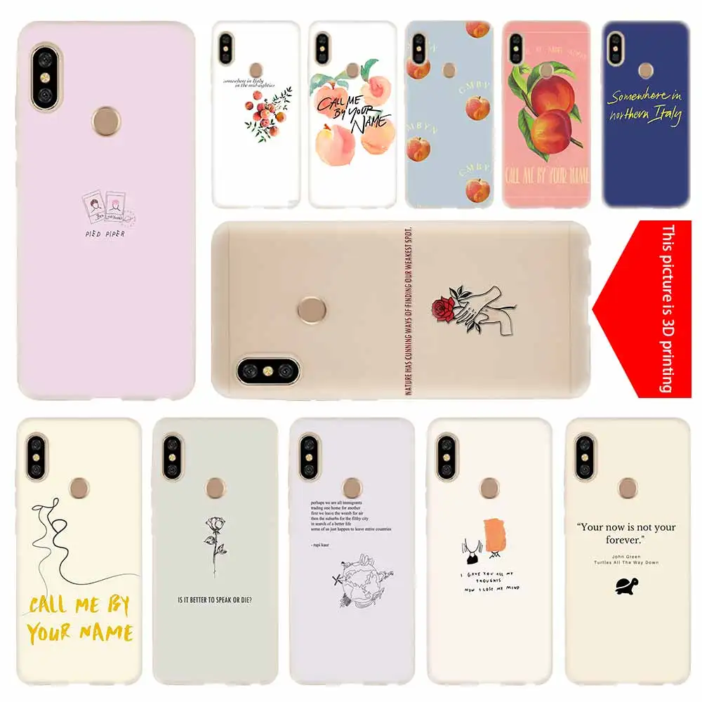 cover soft Silicone TPU Case For Xiaomi Redmi 3 4X 4a 5 Plus 5a S2 6a 6 Pro Note 7 5 6 4 3 5a prime Call Me by Your Name
cover soft Silicone TPU Case For Xiaomi Redmi 3 4X 4a 5 Plus 5a S2 6a 6 Pro Note 7 5 6 4 3 5a prime Call Me by Your Name