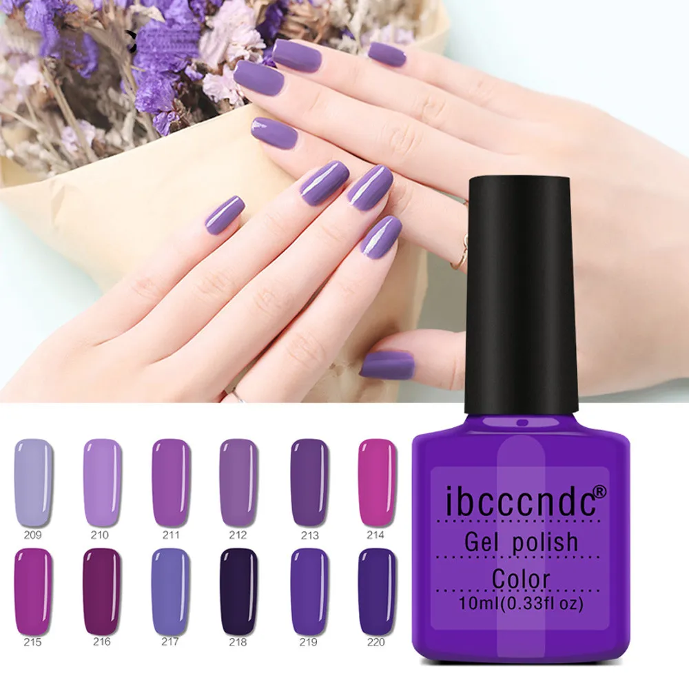 Ibcccndc Women 10ML Purple Gel Nail Polish Nail Art Nail Gel Polish lacquer laca de unas esmalte para unhas meninas beauty
Ibcccndc Women 10ML Purple Gel Nail Polish Nail Art Nail Gel Polish lacquer laca de unas esmalte para unhas meninas beauty