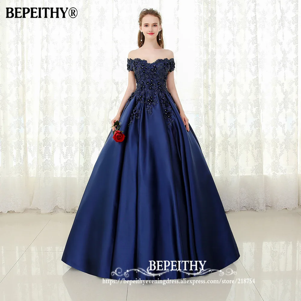 Женское винтажное вечернее платье BEPEITHY темно синее длинное с v образным вырезом и