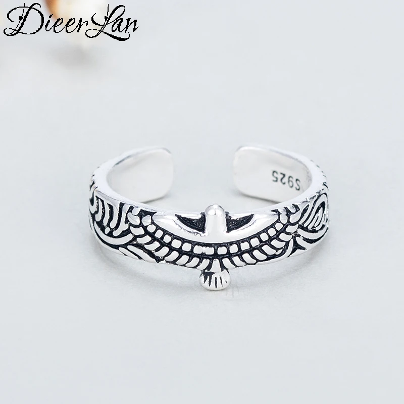 DIEERLAN Fancy Bohemian Vintage 925 Sterling Silver Big Eagle Rings for Women Ladies Statement Jewelry Wedding Finger Rings
DIEERLAN Fancy Bohemian Vintage 925 Sterling Silver Big Eagle Rings for Women Ladies Statement Jewelry Wedding Finger Rings