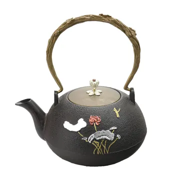 Hot 1L New Cast Iron Teapot Southern Japanese Kung Fu Kettle Silver Lotus Tea Pot
Hot 1L New Cast Iron Teapot Southern Japanese Kung Fu Kettle Silver Lotus Tea Pot