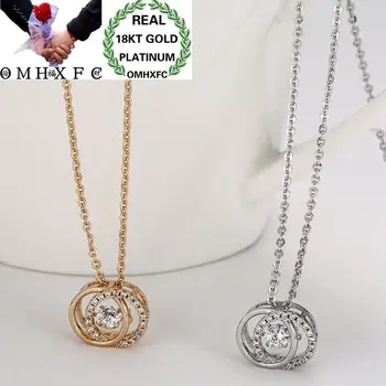 OMHXFC Wholesale European Fashion Woman Girl Party Birthday Wedding Gift Round Zircon 18KT Gold White Gold Pendant Necklace EX22
OMHXFC Wholesale European Fashion Woman Girl Party Birthday Wedding Gift Round Zircon 18KT Gold White Gold Pendant Necklace EX22