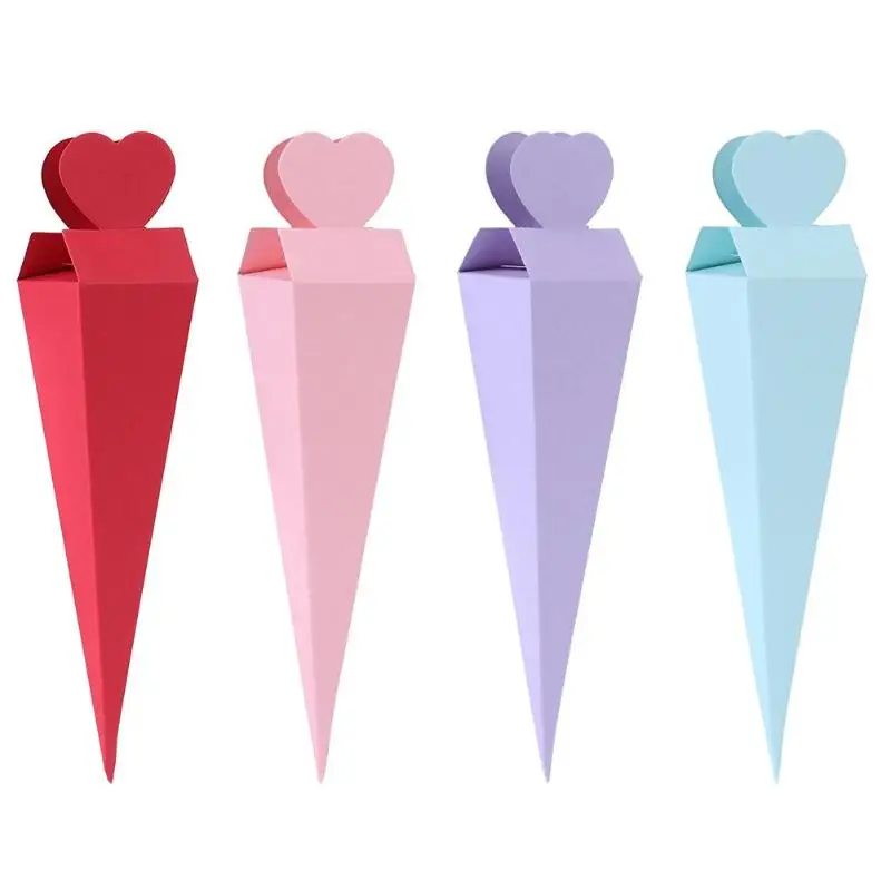 10pcs Ice-cream Cone Triangle Shape Wedding Candy Box Gift Snack Holder Container Party Favors gift bags
10pcs Ice-cream Cone Triangle Shape Wedding Candy Box Gift Snack Holder Container Party Favors gift bags