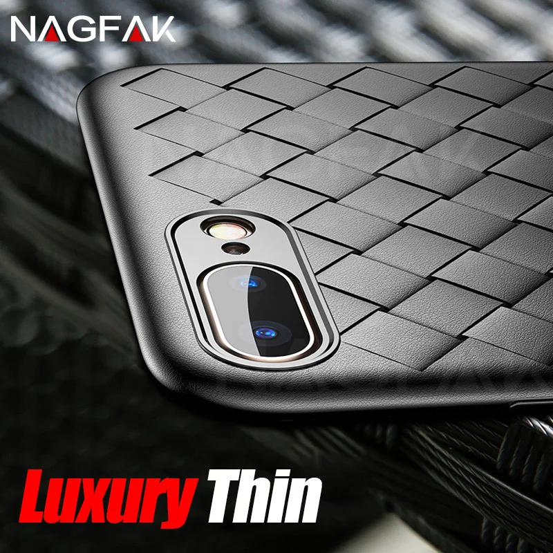 NAGFAK Luxury Phone Case For Apple iPhone 6 6S 8 7 Plus X Cover Unique Weaving Grid Ultra Thin Silicone for iPhone X Phone Cases
NAGFAK Luxury Phone Case For Apple iPhone 6 6S 8 7 Plus X Cover Unique Weaving Grid Ultra Thin Silicone for iPhone X Phone Cases