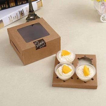 manufactory wholesale high quality cake box Kraft 4 cavities Muffin Box with holders muss cake boxes transparent muffin boxes
manufactory wholesale high quality cake box Kraft 4 cavities Muffin Box with holders muss cake boxes transparent muffin boxes