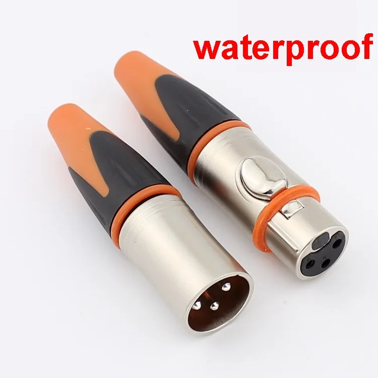 3pin waterproof XLR connector Female and Male connector Microphone connector MIC Adapter
3pin waterproof XLR connector Female and Male connector Microphone connector MIC Adapter