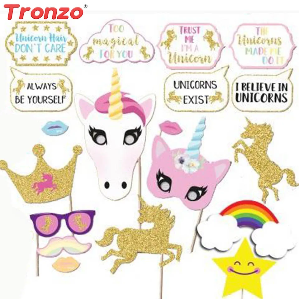Tronzo 26pcs/lot Unicorn Party Photo Booth Props Happy Birthday Party Wedding Decorations Kids Paperboard Rainbow Unicorn Props
Tronzo 26pcs/lot Unicorn Party Photo Booth Props Happy Birthday Party Wedding Decorations Kids Paperboard Rainbow Unicorn Props