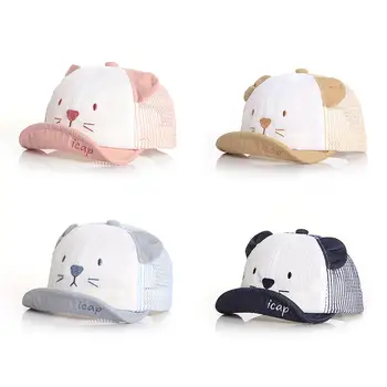 Breathable Mesh Baseball Cap Bear Shaped Visor Hat Sunhat For Children Babies Hook-and-loop Fashion Cap Promotion
Breathable Mesh Baseball Cap Bear Shaped Visor Hat Sunhat For Children Babies Hook-and-loop Fashion Cap Promotion