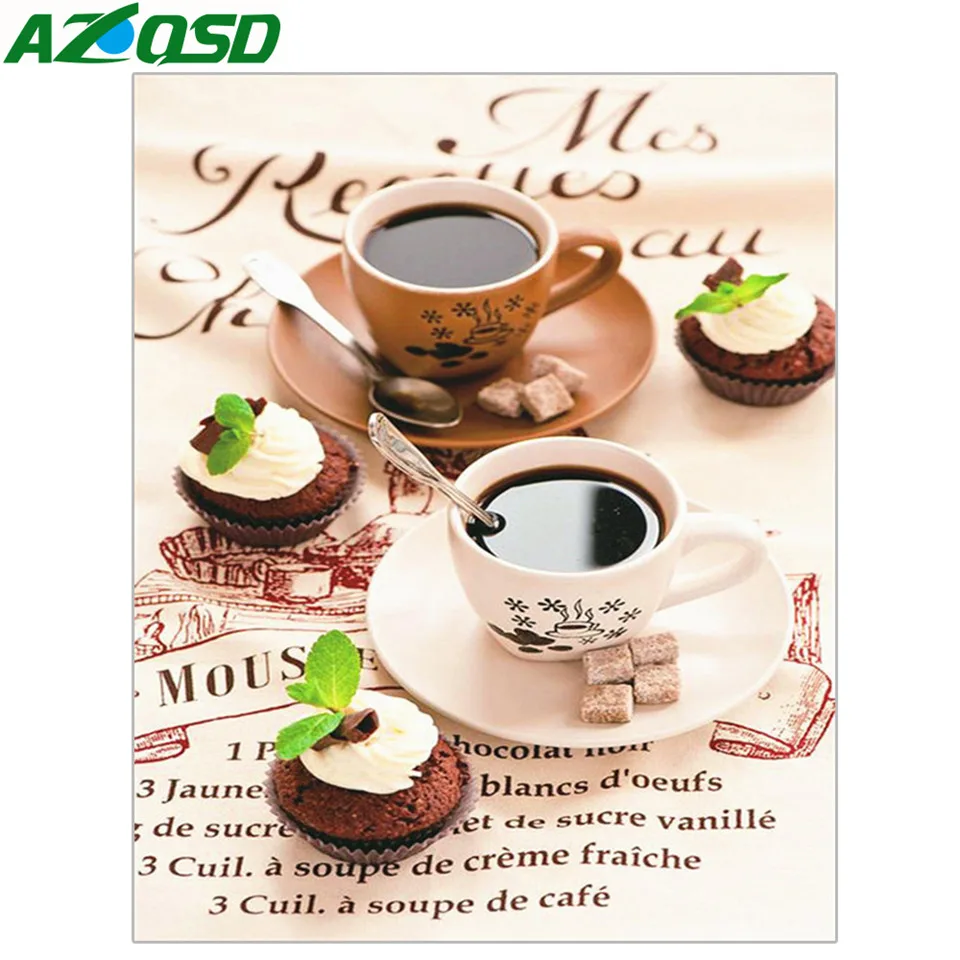 AZQSD Full Drill Square Diamond Painting Coffee Cross Stitch Diamond Embroidery Cartoon Art Rhinestones Needlework Gift 5d Diy
AZQSD Full Drill Square Diamond Painting Coffee Cross Stitch Diamond Embroidery Cartoon Art Rhinestones Needlework Gift 5d Diy
