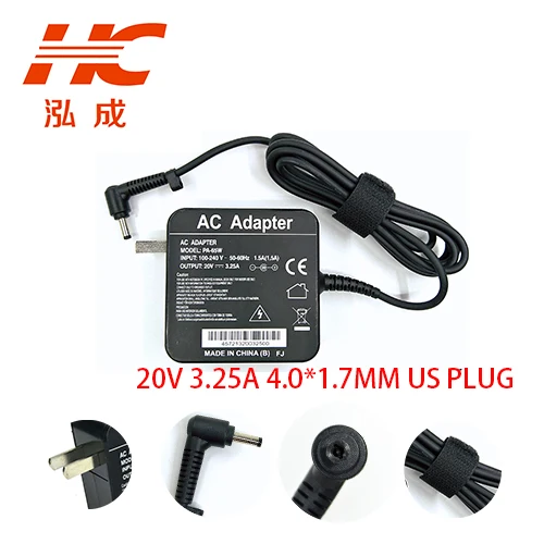 US 20 V 3.25 A 4.0 *1.7mm 65 W ADLX65CDGE2A AC Adapter Charger for LENOVO YOGA 710 510 5A10K78753 01FR142 power supply
US 20 V 3.25 A 4.0 *1.7mm 65 W ADLX65CDGE2A AC Adapter Charger for LENOVO YOGA 710 510 5A10K78753 01FR142 power supply
