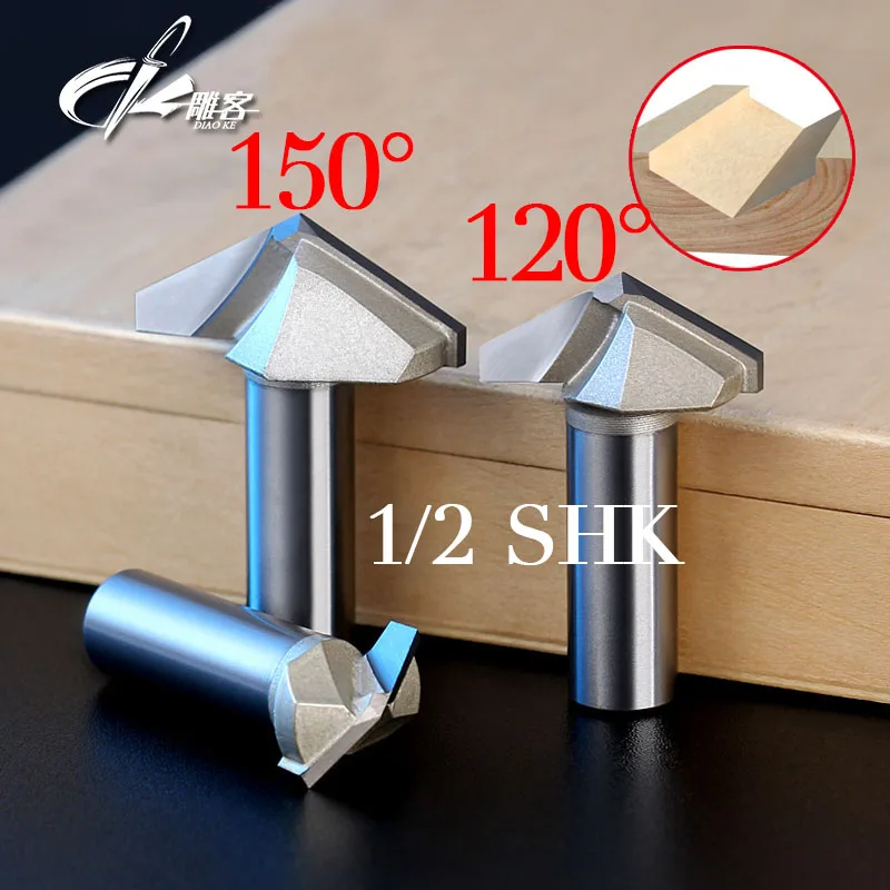1PCS 12.7mm SHK 120/150 degree woodworking cutter 3D Carver V type Carver Chamfering cutter V groove milling cutter
1PCS 12.7mm SHK 120/150 degree woodworking cutter 3D Carver V type Carver Chamfering cutter V groove milling cutter