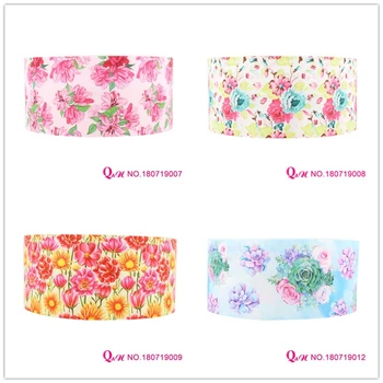 Q&N 16mm 22mm 25mm 38mm 50mm 75mm colorful flower printed grosgrain ribbon webbing 50yards/roll for headband 
Q&N 16mm 22mm 25mm 38mm 50mm 75mm colorful flower printed grosgrain ribbon webbing 50yards/roll for headband