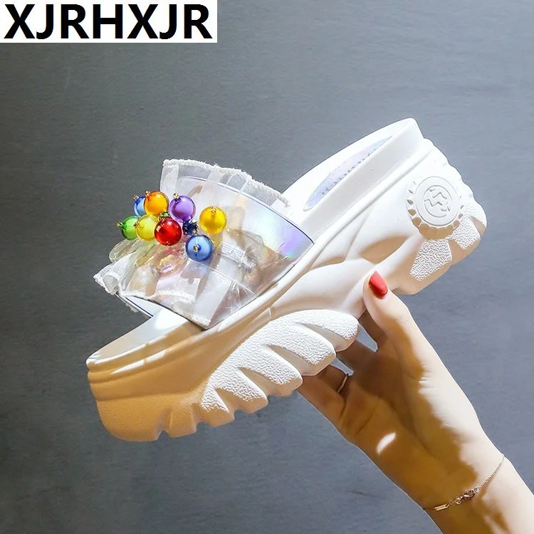 Flat Platform Slippers Women Summer Shoes Beading Crystal Female Casual Shoes 7cm Platform Slippers For Woman Summer 2019
Flat Platform Slippers Women Summer Shoes Beading Crystal Female Casual Shoes 7cm Platform Slippers For Woman Summer 2019