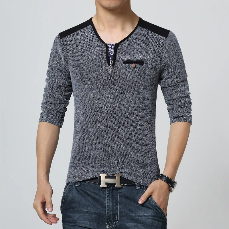 Spring Autumn Men's Round Neck Slim Fit Solid T-shirt Mens 2018 Fashion Patchwork Long Sleeve T Shirt Men Tops Tees M-3XL
Spring Autumn Men's Round Neck Slim Fit Solid T-shirt Mens 2018 Fashion Patchwork Long Sleeve T Shirt Men Tops Tees M-3XL