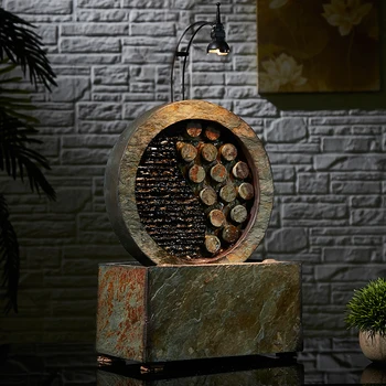 The Creative Zen stone fountain water style living room decoration feng shui ornaments pond humidifier crafts
The Creative Zen stone fountain water style living room decoration feng shui ornaments pond humidifier crafts