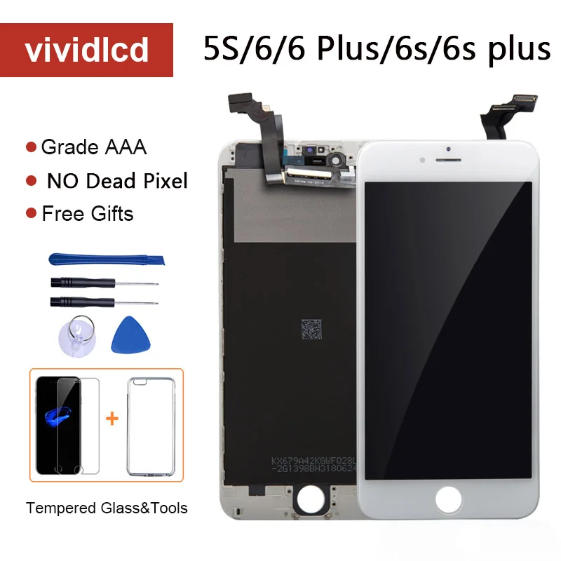 Grade AAA+++ For iPhone 6 6S Plus LCD Screen Digitizer Assembly For iPhone 5S Display No Dead Pixel for Apple Iphone 6 plus
Grade AAA+++ For iPhone 6 6S Plus LCD Screen Digitizer Assembly For iPhone 5S Display No Dead Pixel for Apple Iphone 6 plus