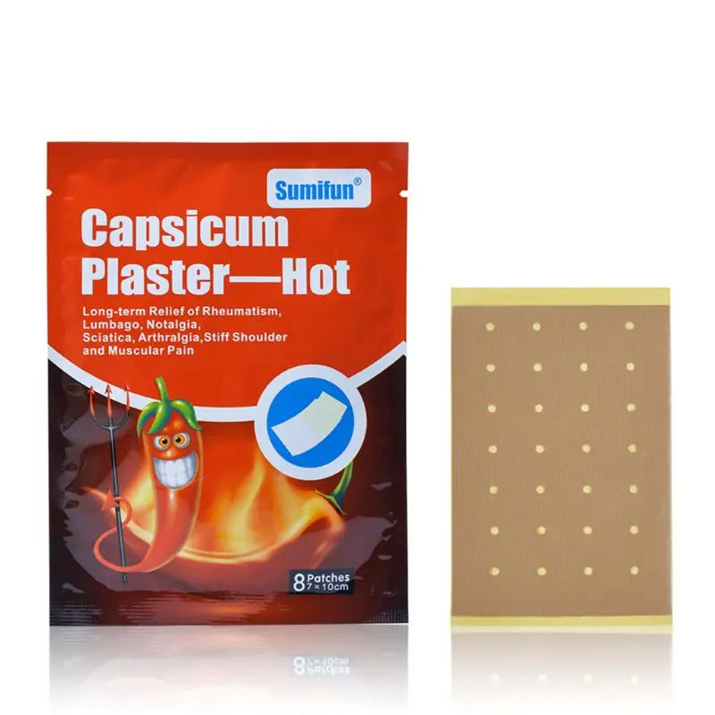 8Pcs Capsicum Plaster Long Term Rheumatism Relief Lumbago Sciatica Arthralgia Stiff Shoulder Muscular Pain Medical Patch
8Pcs Capsicum Plaster Long Term Rheumatism Relief Lumbago Sciatica Arthralgia Stiff Shoulder Muscular Pain Medical Patch