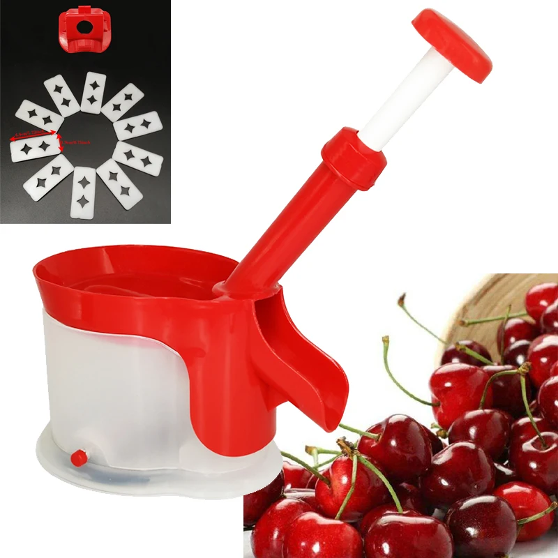 Quality Cherry Pitter Seed Remover Machine Fruit Nuclear Corer With Container Kitchen Accessories Gadgets Tool for Kitchen
Quality Cherry Pitter Seed Remover Machine Fruit Nuclear Corer With Container Kitchen Accessories Gadgets Tool for Kitchen