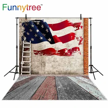Funnytree background for photo studio brick wall American Independence Day flag ladder vintage photography backdrop photobooth
Funnytree background for photo studio brick wall American Independence Day flag ladder vintage photography backdrop photobooth