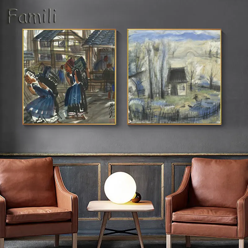 Lin Fengmian Chinese Impression Landscape Wall Art Painting HD Print Picture on Canvas Home Decoration Living Room
Lin Fengmian Chinese Impression Landscape Wall Art Painting HD Print Picture on Canvas Home Decoration Living Room