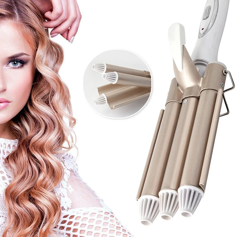 Professional Curling Iron Ceramic Triple Barrel Hair Styler Curler Waver Styling Tools 110-220V Hair Curler Electric Curling
Professional Curling Iron Ceramic Triple Barrel Hair Styler Curler Waver Styling Tools 110-220V Hair Curler Electric Curling