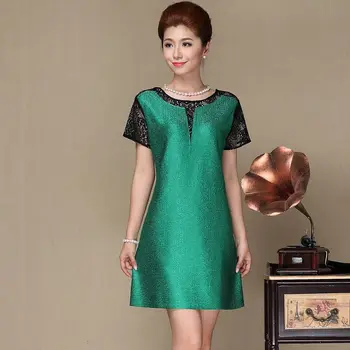 New Arrival Women Pleated Office Lady A-line Patchwork Short Lace Knee-length Lady Elegant O-neck Autumn Dresses 
New Arrival Women Pleated Office Lady A-line Patchwork Short Lace Knee-length Lady Elegant O-neck Autumn Dresses