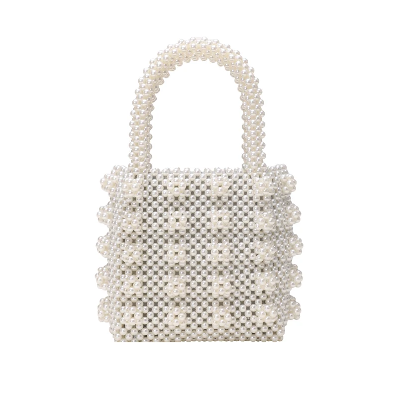 Handmade Pearl Lady Tote Luxury Handbags Small Box Evening Bag Fashion Vintage Female Top-handle Purse Chic ins Box Bag Brand
Handmade Pearl Lady Tote Luxury Handbags Small Box Evening Bag Fashion Vintage Female Top-handle Purse Chic ins Box Bag Brand