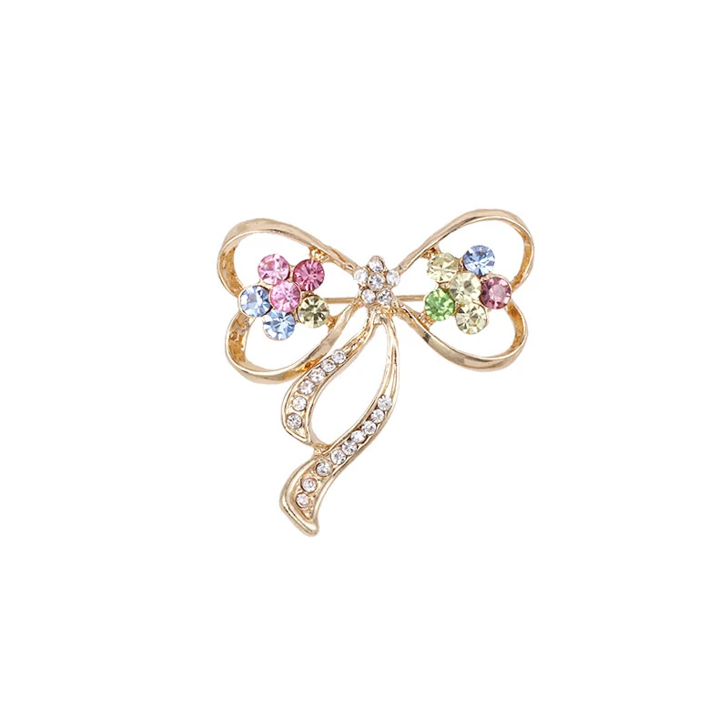 WEIMANJINGDIAN Brand New Arrival Crystal Rhinestones Bow Brooch in Gold Color Plated for Women
WEIMANJINGDIAN Brand New Arrival Crystal Rhinestones Bow Brooch in Gold Color Plated for Women