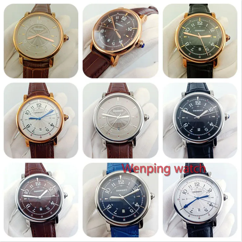 43mm DEBERT Mechanical watches Multiple styles to choose from date Case Men Automatic movement Watch for Men W1836
43mm DEBERT Mechanical watches Multiple styles to choose from date Case Men Automatic movement Watch for Men W1836