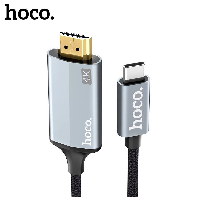 HOCO USB C HDMI Cable 4K Type C to HDMI Cable for Samsung Galaxy S9 S8 Huawei P20 Pro Mate 20 Macbook 1.8m USBC HDMI Adapter
HOCO USB C HDMI Cable 4K Type C to HDMI Cable for Samsung Galaxy S9 S8 Huawei P20 Pro Mate 20 Macbook 1.8m USBC HDMI Adapter