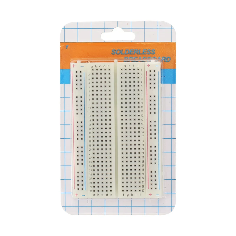 Breadboard 400 Points Solderless Bread Board PCB Test Board ProtoBoard DIY Self-adhesive Prototype for Raspberry Pi 3
Breadboard 400 Points Solderless Bread Board PCB Test Board ProtoBoard DIY Self-adhesive Prototype for Raspberry Pi 3