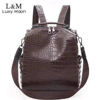 Brand Vintage Women PU Leather Backpacks Alligator Casual Ladies Student School Bags Female Shoulder Bags Girls Back Pack XA297H
Brand Vintage Women PU Leather Backpacks Alligator Casual Ladies Student School Bags Female Shoulder Bags Girls Back Pack XA297H