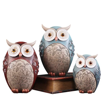 Creative Vintage Owl Miniature Statue Resin Handicrafts Desktop Ornaments Cute Owl Figurines Living Room Home Furnising Decor
Creative Vintage Owl Miniature Statue Resin Handicrafts Desktop Ornaments Cute Owl Figurines Living Room Home Furnising Decor