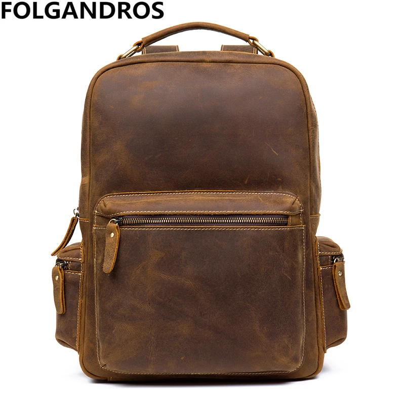 Men's Vintage Full Grain Leather Backpack High Quality Backpack Genuine Leather Daypack Casual Double Shoulder School Bag Bolsa
Men's Vintage Full Grain Leather Backpack High Quality Backpack Genuine Leather Daypack Casual Double Shoulder School Bag Bolsa