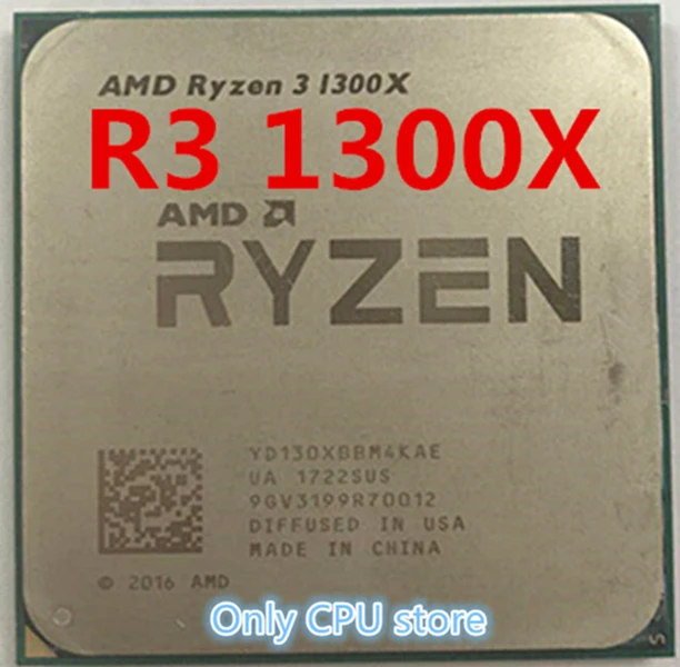 AMD Ryzen R3 1300X CPU Processor Quad-Core Socket AM4 3.5GHz TDP 65W 10MB Cache 14nm DDR4 Desktop
AMD Ryzen R3 1300X CPU Processor Quad-Core Socket AM4 3.5GHz TDP 65W 10MB Cache 14nm DDR4 Desktop