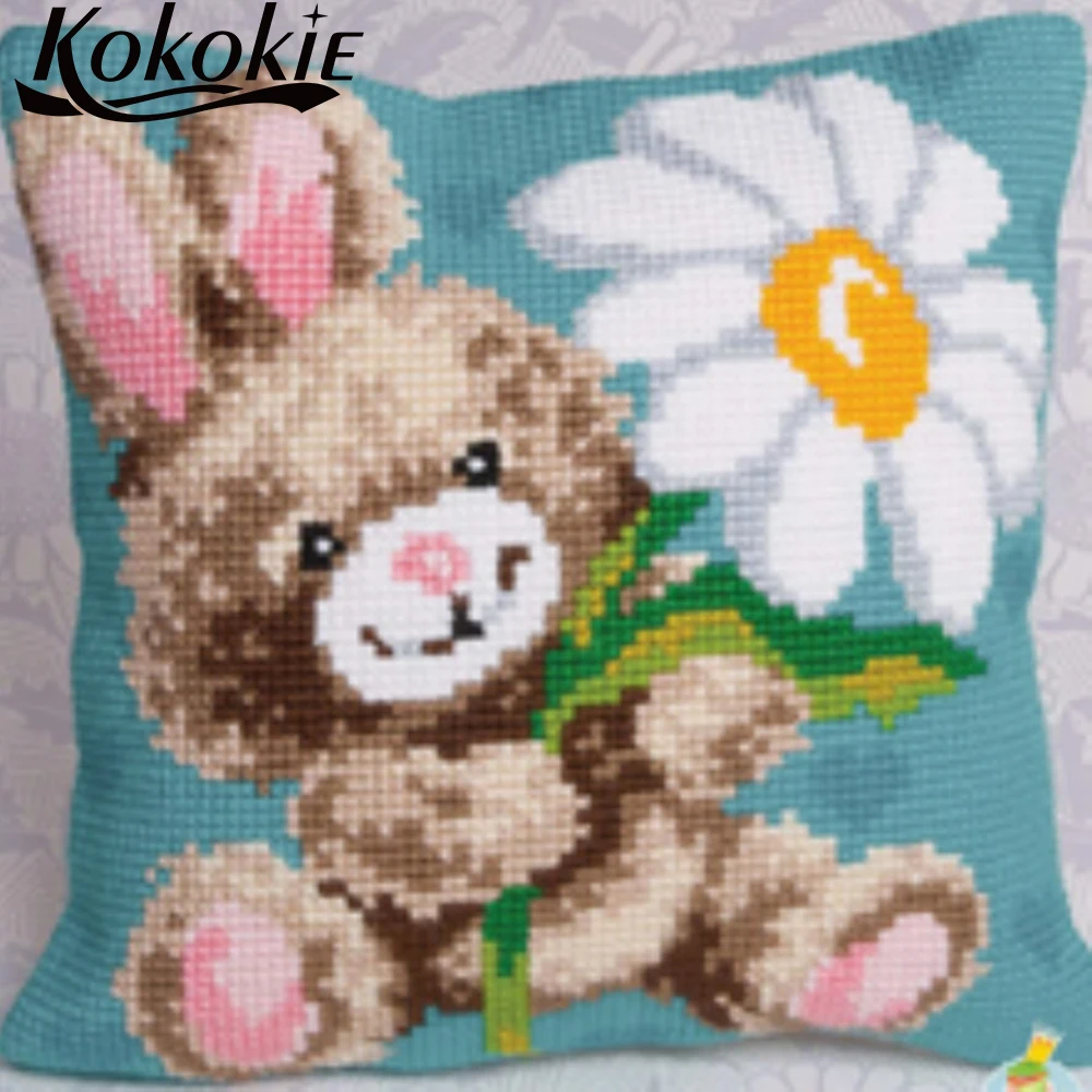 Embroidery print fabric rabbits cross stitch pillowcase cotton embroidery yarn cushion mat throw pillow Counted Needlework Sets
Embroidery print fabric rabbits cross stitch pillowcase cotton embroidery yarn cushion mat throw pillow Counted Needlework Sets
