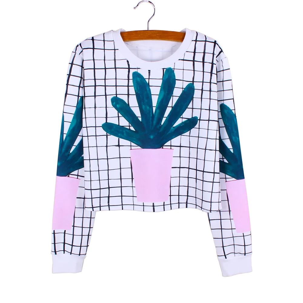 Drop shipping Plaided Cactus print girls cropped sweatshirts casual women clothes Autumn fashion Harajuku tracksuit wholesale
Drop shipping Plaided Cactus print girls cropped sweatshirts casual women clothes Autumn fashion Harajuku tracksuit wholesale