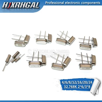 200pcs 4Mhz 6Mhz 8MHz 12MHz 16MHz 20MHz 24MHz 32.768K 2*6 32.768K 3*8 HC49S quartz resonator Crystal Oscillator hjxrhgal
200pcs 4Mhz 6Mhz 8MHz 12MHz 16MHz 20MHz 24MHz 32.768K 2*6 32.768K 3*8 HC49S quartz resonator Crystal Oscillator hjxrhgal