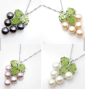 Perfect Pearl Jewelry 7-8MM White Pink Lavender Black Freshwater Pearl Grape Shaped Pendant
Perfect Pearl Jewelry 7-8MM White Pink Lavender Black Freshwater Pearl Grape Shaped Pendant