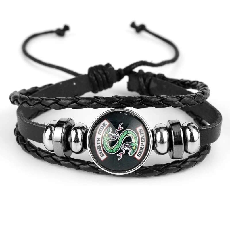 Riverdale Bracelet for Men Women's Jewelry Multilayer Leather Bracelets Glass Cabochon Bracelet Bangle
Riverdale Bracelet for Men Women's Jewelry Multilayer Leather Bracelets Glass Cabochon Bracelet Bangle