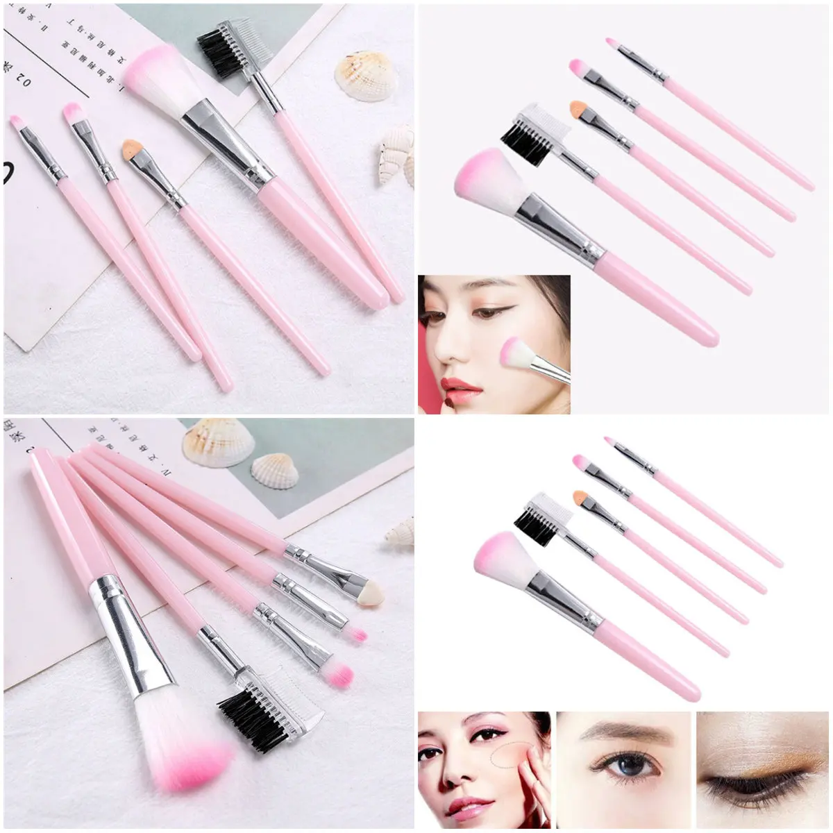 5pcs Cute Handle Makeup Brushes Set Pink Kids Make Up Blush Eyeshadow Lip Eyebrow Eyelashes Kit
5pcs Cute Handle Makeup Brushes Set Pink Kids Make Up Blush Eyeshadow Lip Eyebrow Eyelashes Kit