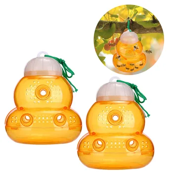 Behogar 2PCS Outdoor Gourd Shape Insects Fly Bugs Wasp Yellow Jackets Trap Catcher for Home Garden Patio Courtyard Orchard
Behogar 2PCS Outdoor Gourd Shape Insects Fly Bugs Wasp Yellow Jackets Trap Catcher for Home Garden Patio Courtyard Orchard