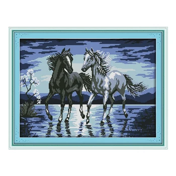 JoySunday chinese crossstitch diy two horses travelDMC14CT11CTcotton needlework livingroom dininghall restaurant hotel painting
JoySunday chinese crossstitch diy two horses travelDMC14CT11CTcotton needlework livingroom dininghall restaurant hotel painting