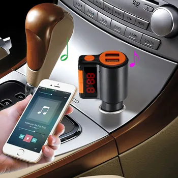 12V Dual USB Bluetooth MP3 Player Car Hands-free FM Transmitter BC09 Car Charger charging to your phone / for iPad / GPS / MP3
12V Dual USB Bluetooth MP3 Player Car Hands-free FM Transmitter BC09 Car Charger charging to your phone / for iPad / GPS / MP3