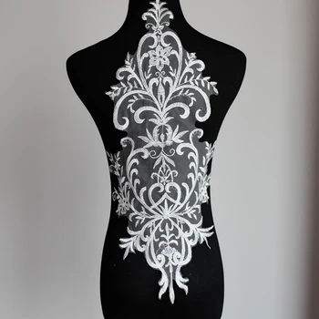 Large chest X-ray lace flower fabric high-grade wedding dress patch handmade DIY lace accessories
Large chest X-ray lace flower fabric high-grade wedding dress patch handmade DIY lace accessories