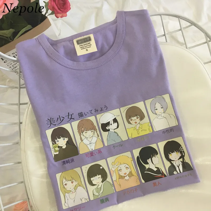 Neploe 2019 Fashion Loose Cute Sweet T-shirt Short Sleeve O-neck T Shirts Cartoon Pattern Janpanese Summer Women Tops 69406
Neploe 2019 Fashion Loose Cute Sweet T-shirt Short Sleeve O-neck T Shirts Cartoon Pattern Janpanese Summer Women Tops 69406