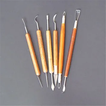 6PCS/lot Wood Plasticine Colored Clay Tool Mold Kit Set tool Chisel DIY Playdough Toys Fimo clay Tools
6PCS/lot Wood Plasticine Colored Clay Tool Mold Kit Set tool Chisel DIY Playdough Toys Fimo clay Tools