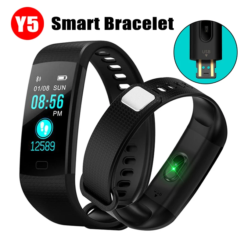 Y5 Smartband Smart Bracelet Band Heart Rate Tracker Waterproof Smart Wristband Smart Watch Men Y5 Smart Fitness Tracker
Y5 Smartband Smart Bracelet Band Heart Rate Tracker Waterproof Smart Wristband Smart Watch Men Y5 Smart Fitness Tracker